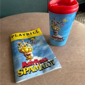 Monty Python’s Spamalot Playbill and Commemorative Cup